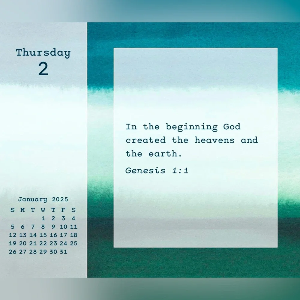 2025 Bible Verses Day-at-a-Time Box Calendar Bible Verse on Every Page! NEW!!!
